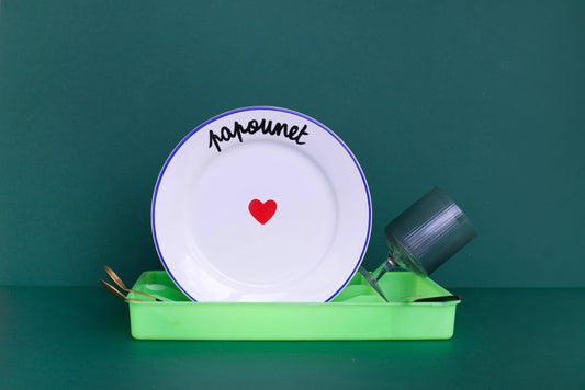 Assiette LA FAMILLE S'ÉCLATE - Papounet