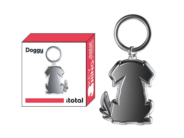 Dog metal keyring