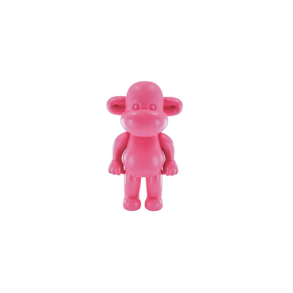 Ornament - Monkey Figurine 'The Legend' - Resin - Pink - 11x7x19cm