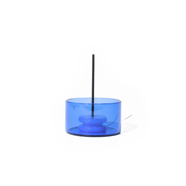 Brûle Parfum en Verre Bleu Helio Ferretti Vue 3