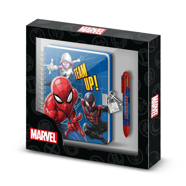 Marvel Spiderman A5 Journal Pack + 6 Colour Pen