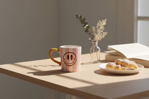 Striped Smile Mug