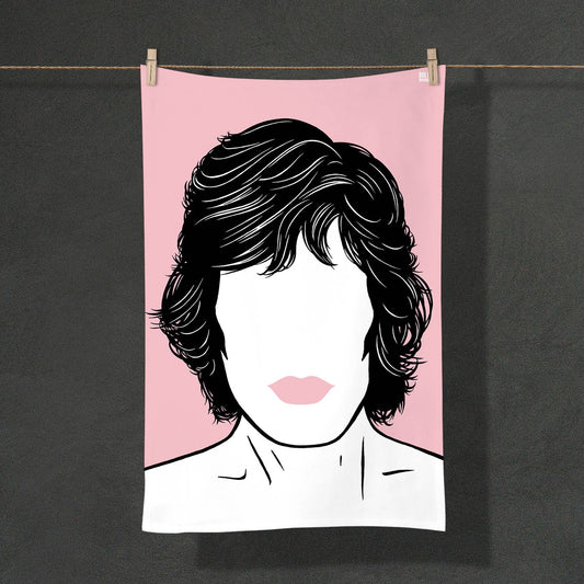 Rolling Stones “Mick Jagger” tea towel