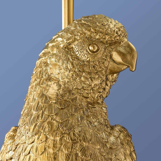 Percy Parrot Wall Sconce, Gold/Turquoise