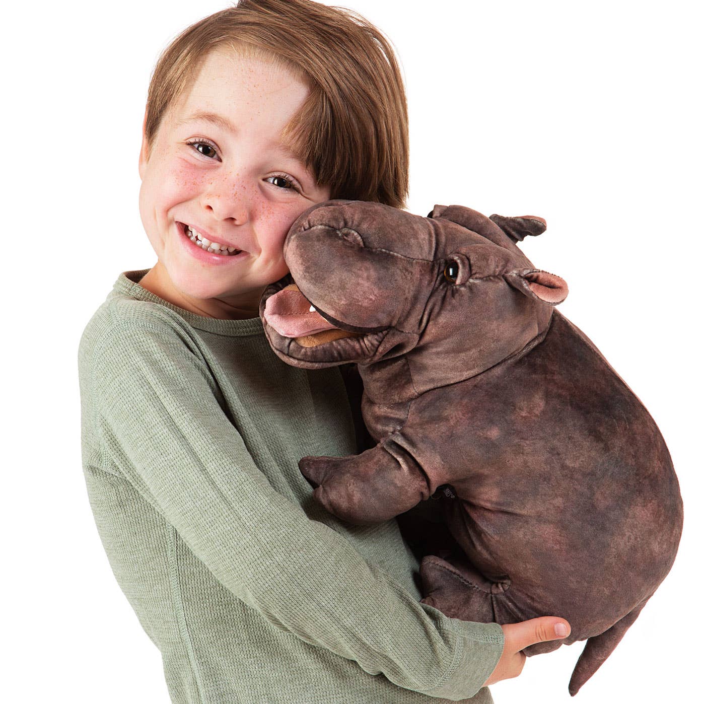 Marionnette à main Bébé Hippopotame