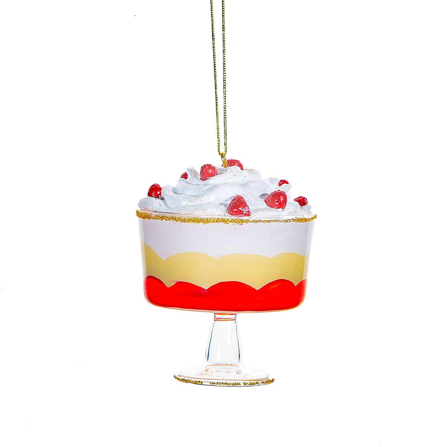 Christmas bauble dessert trifle