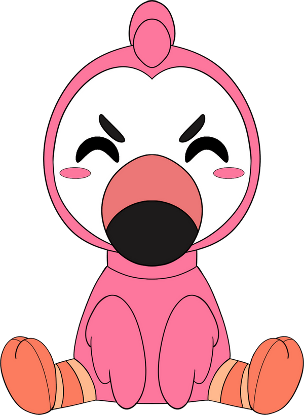 Flamingo Sit Plush (1 ft)