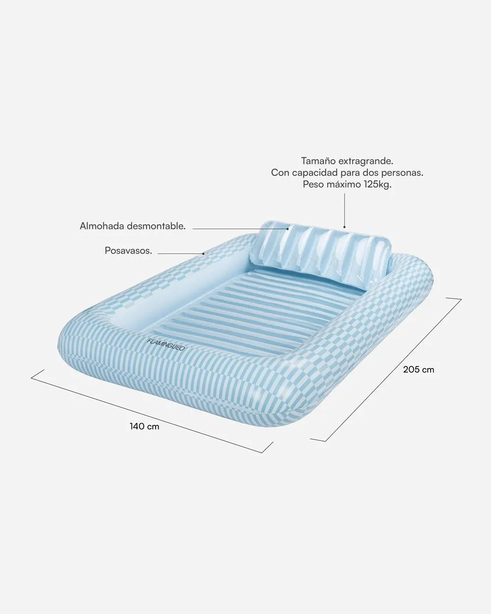 Blue Portofino Tanning Pool Float