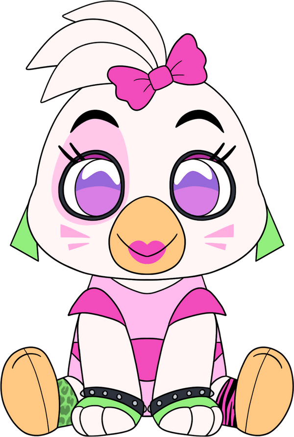Glamrock Chica Sit Plush (9in)