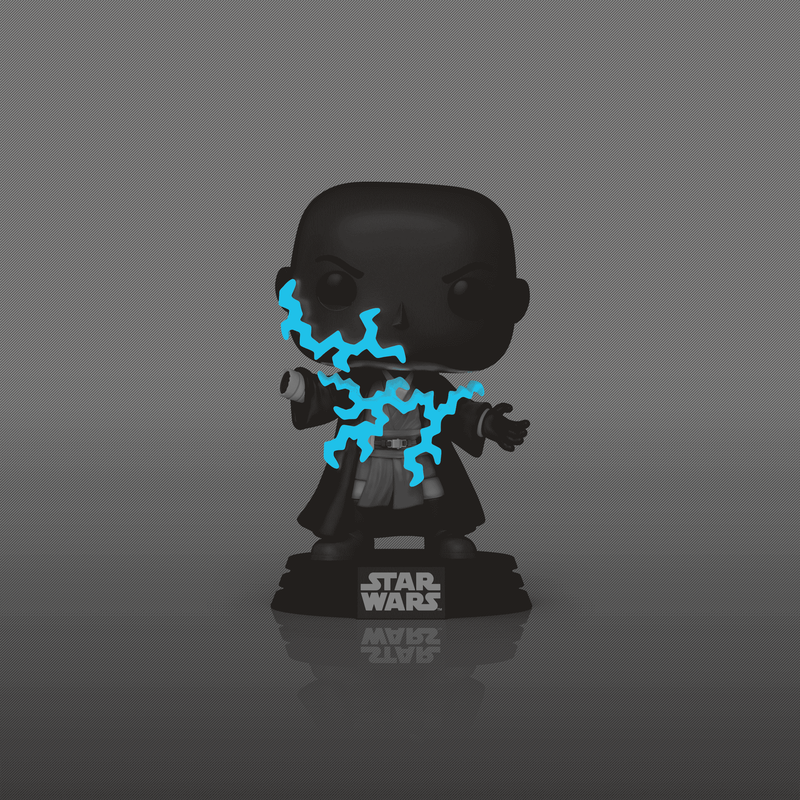 Pop! Mace Windu (Force Lightning Death) (Glow) #788 - effet phosphorescent officiel Funko