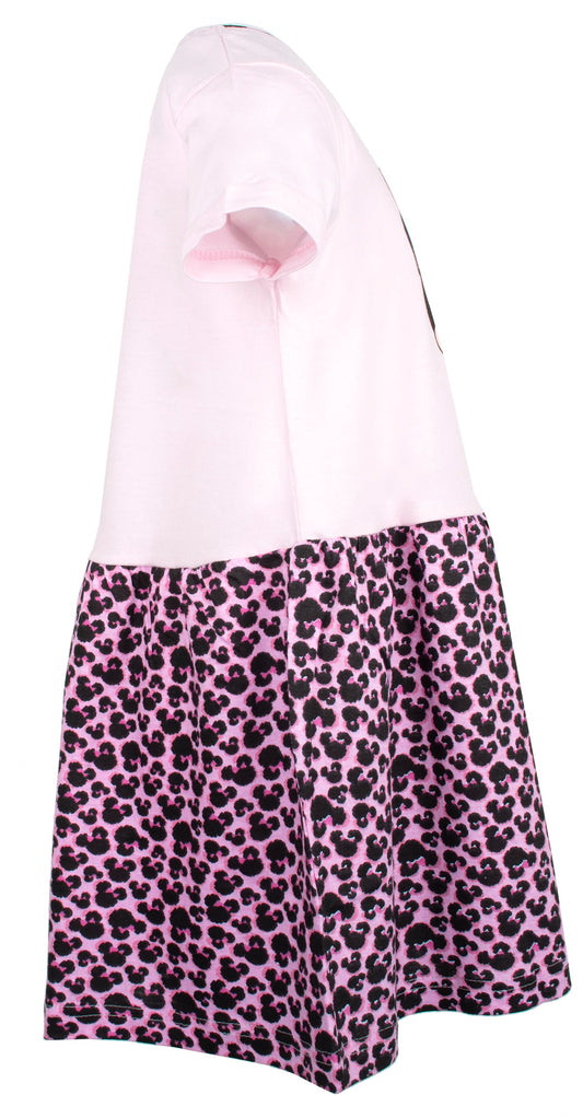 Disney Minnie Mouse Dress – rose Leopard