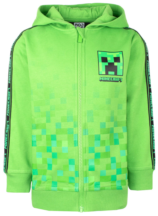 Sweat à capuche Minecraft – Zipped – vert
