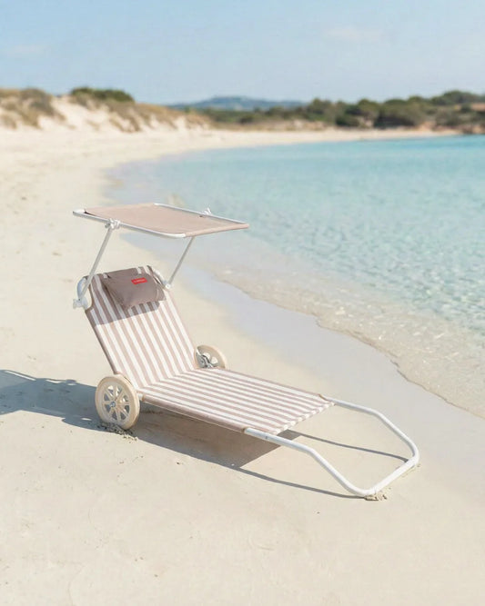 Beach hammock with wheels and parasol – FREYA