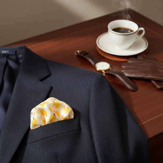 Yellow Ducks Pocket Square