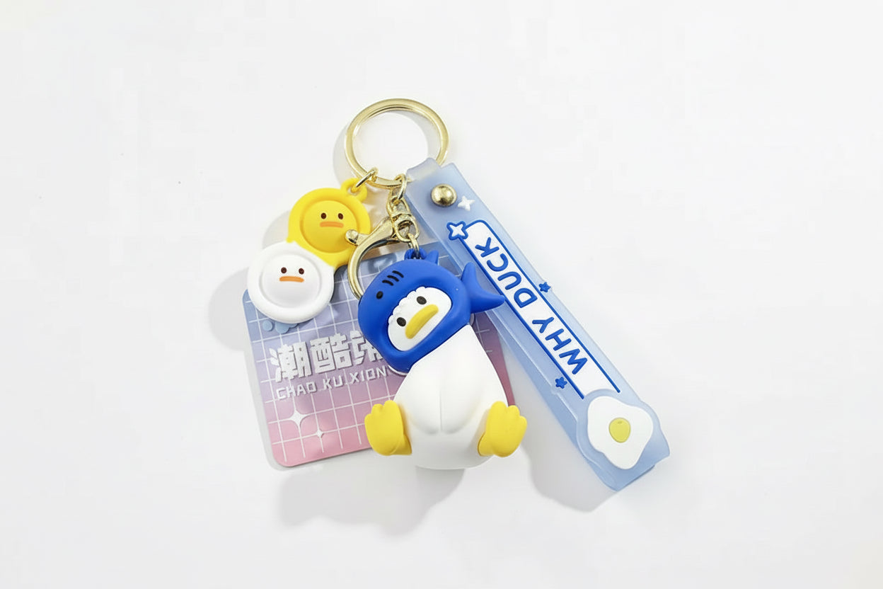 Intrigued Duck Keychain - Animals