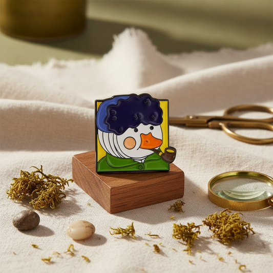 Pin's Canard Blanc L'Homme à la pipe