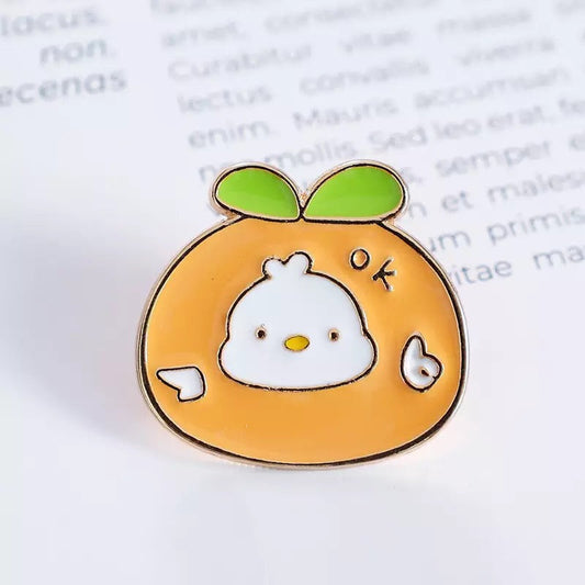 White Duck Fishing Pin