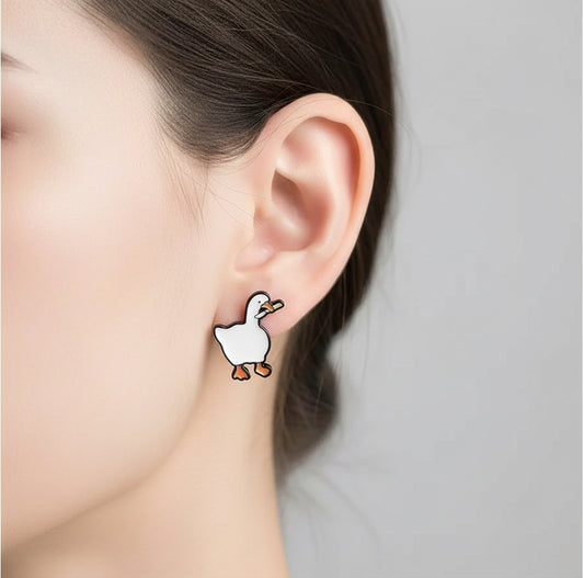 Knife Duck Earrings
