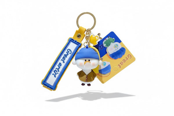 Duck keychain The girl with a pearl