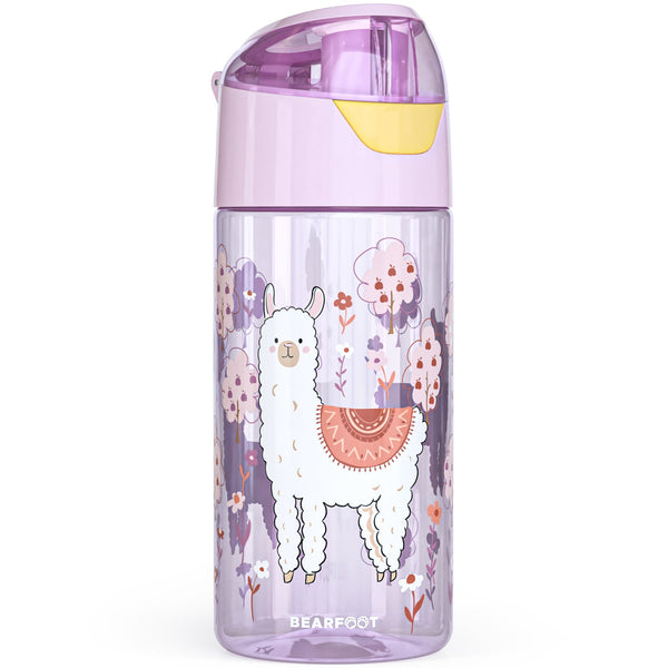Kids' water bottle, lightweight - Llama