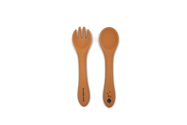 PRODUCT WITH IMPERFECTIONS - Kinderbesteck aus Silikon Honey