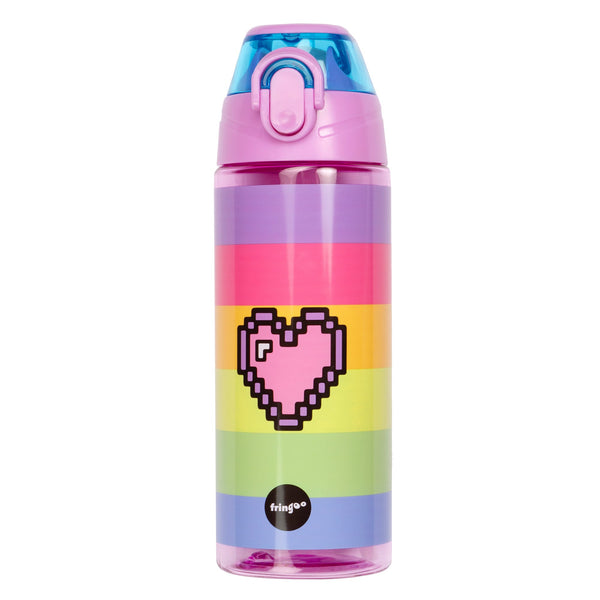 Straw Water Bottle - Pixel Heart