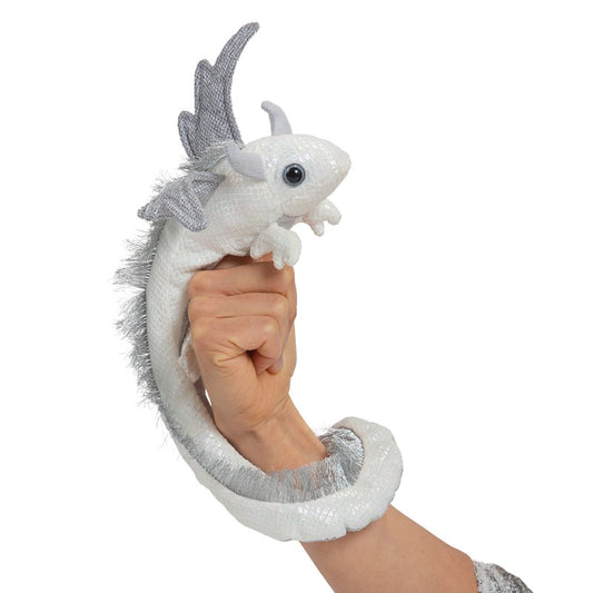 White Dragon Finger Puppet Bracelet