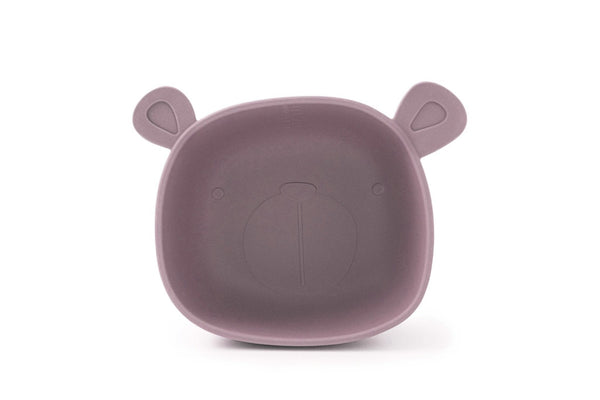 Lili the Bear Silicone Eating Bowl Plum