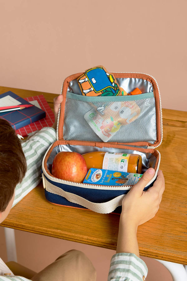 Elsa Tricolour Sage Kids' Lunch Bag