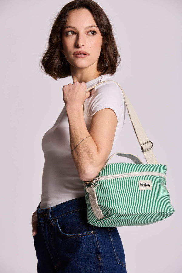 Igor Striped Green Lunch Bag