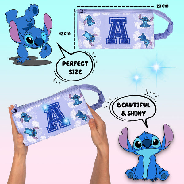Stitch Make-up Bag - Glitter Letter