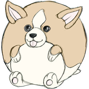 Peluche Micro Squishable – Corgi