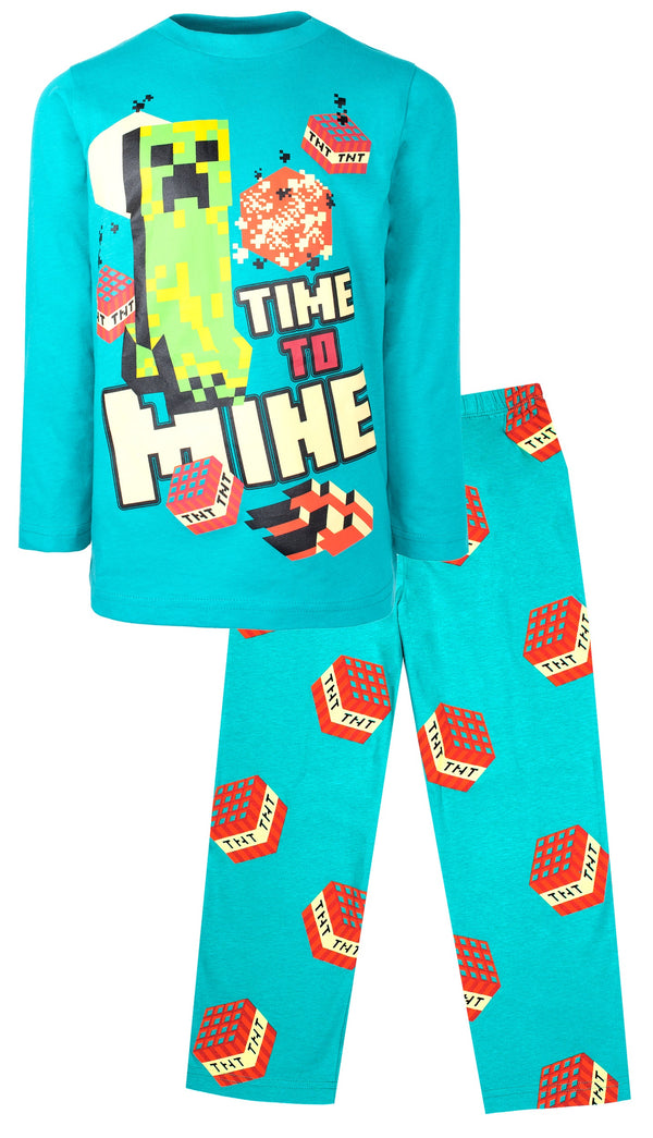 Pyjama Minecraft – bleu