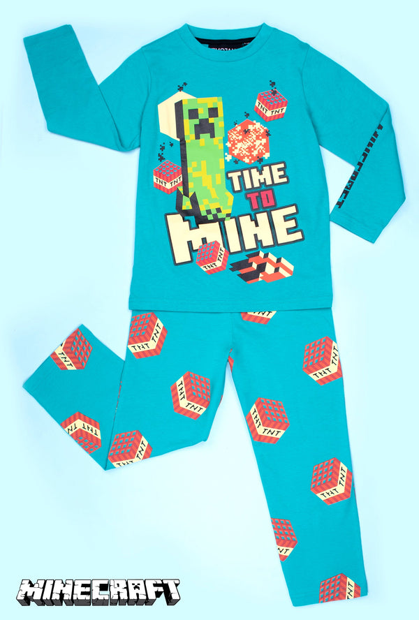 Pyjama Minecraft – bleu