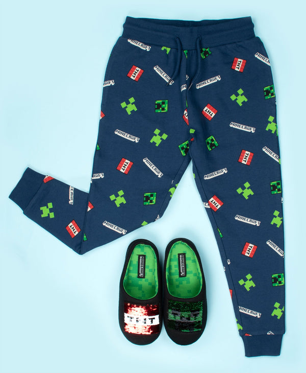Pantalon de jogging Minecraft – Navy Pattern
