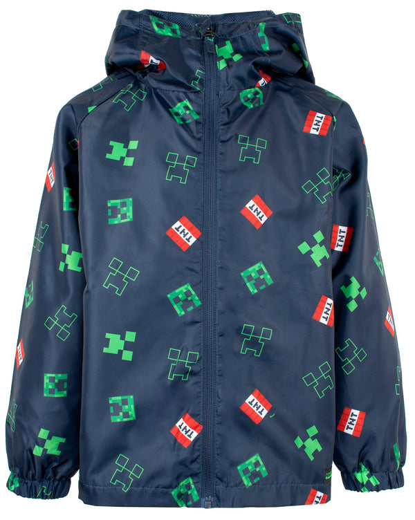 Veste imperméable Minecraft – Waterproof – Navy bleu
