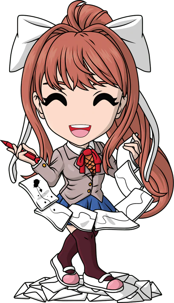 doki doki literature club vinyl figurine monika youtooz