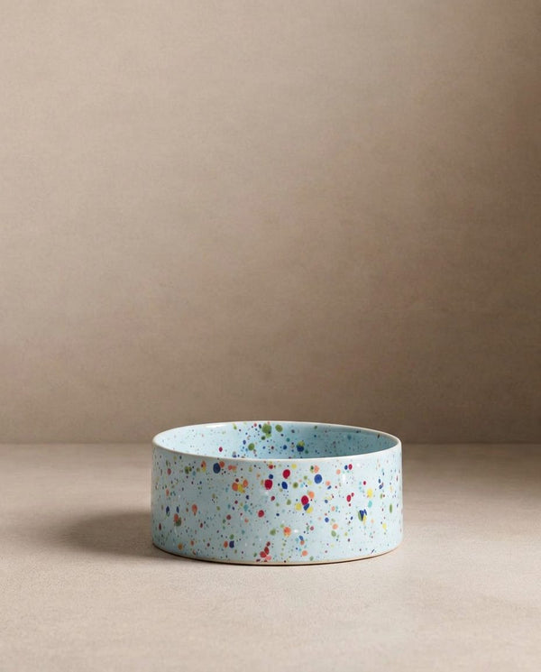 Lot de 2 gamelles New Party en grès 16,5 cm – Bleu doux