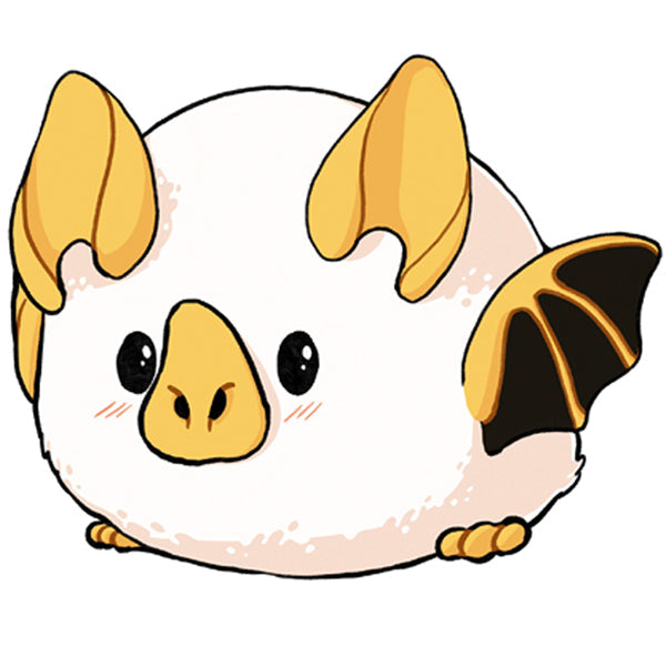 Peluche Mini Squishable – Chauve-Souris Blanche du Honduras