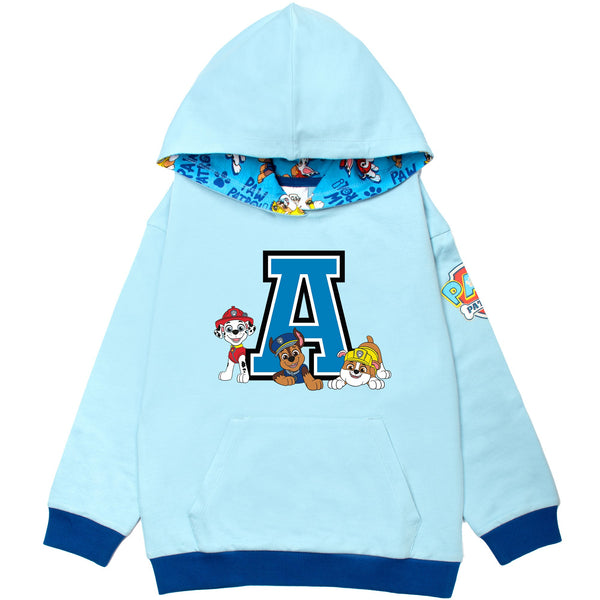 Sweat à capuche – Paw Patrol Initial for Boys-bleu