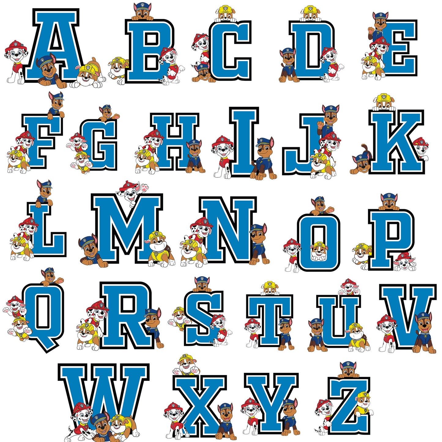 Paw Patrol Personalized Pyjama with Letter
