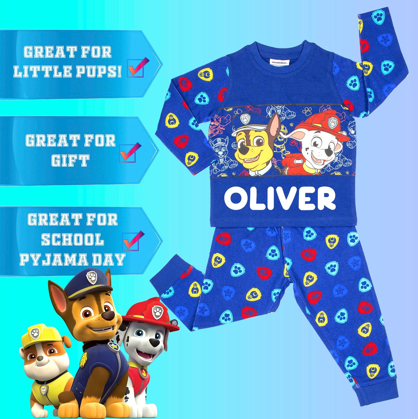 Paw Patrol Personalized Pyjamas
