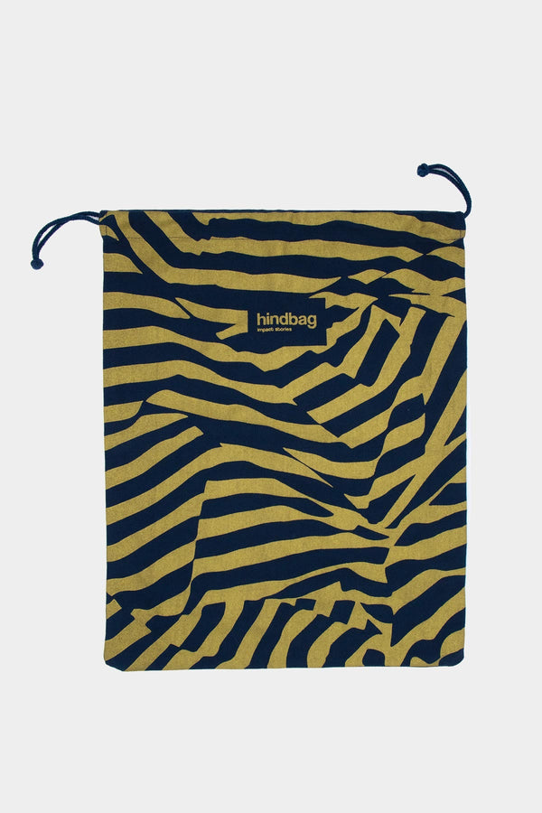 Gift pouch Gold Blue Stripe