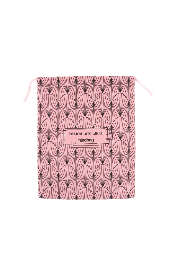 Reusable pink gift pouch