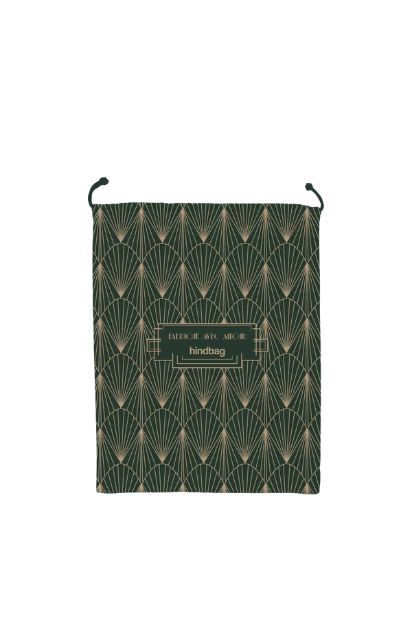 Reusable green gift pouch