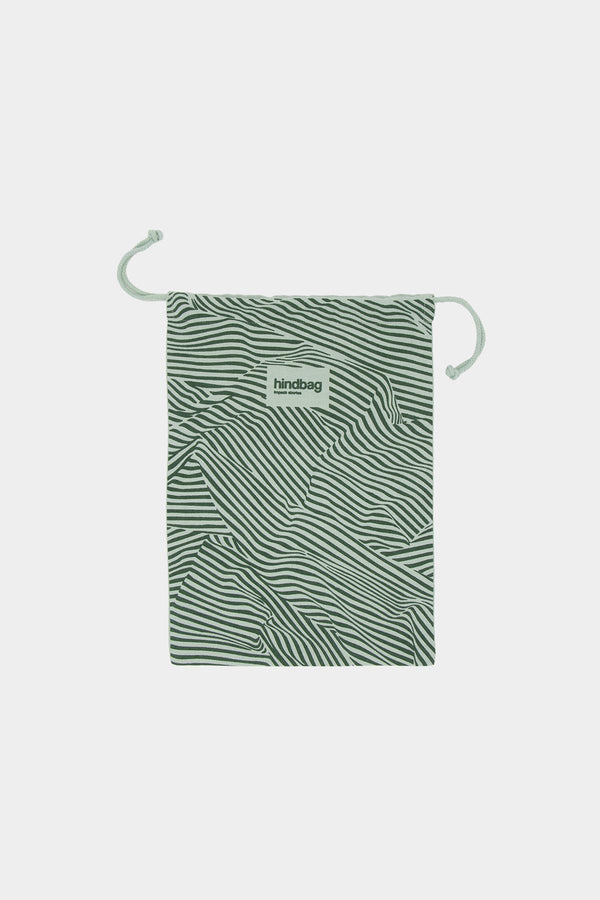 Green Stripe Gift Pouch