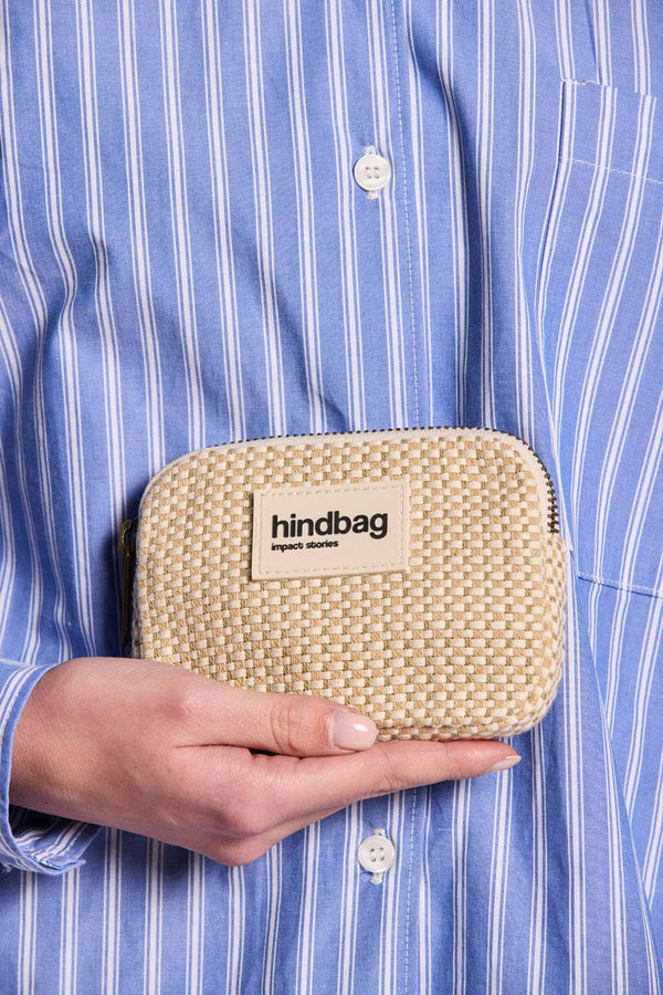 Lili Woven Nude Coin Purse