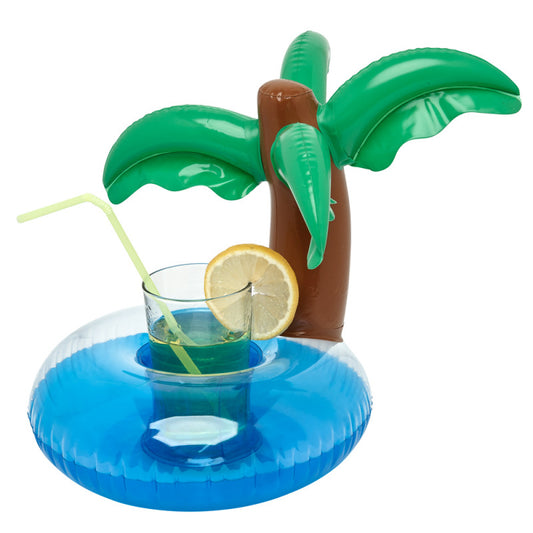 porte boisson gonflable palmier