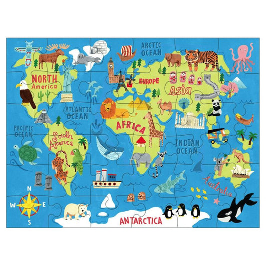 Puzzle to Go World Map