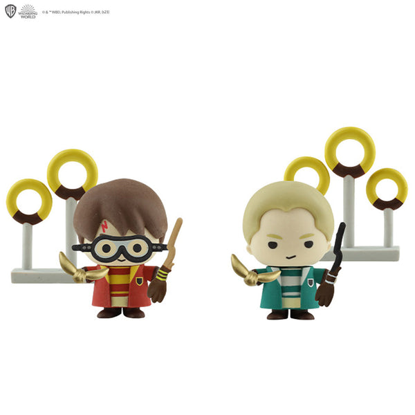 Gomees Harry and Draco in Quidditch outfits